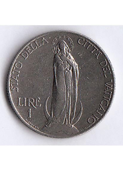 1934 - 1 lira Vaticano Pio XI Vergine Maria BB+